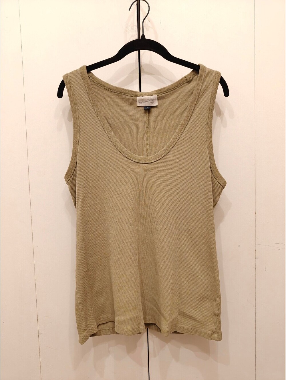 Universal Thread | Olive Green Ribbed Tank Top | Size 1X
